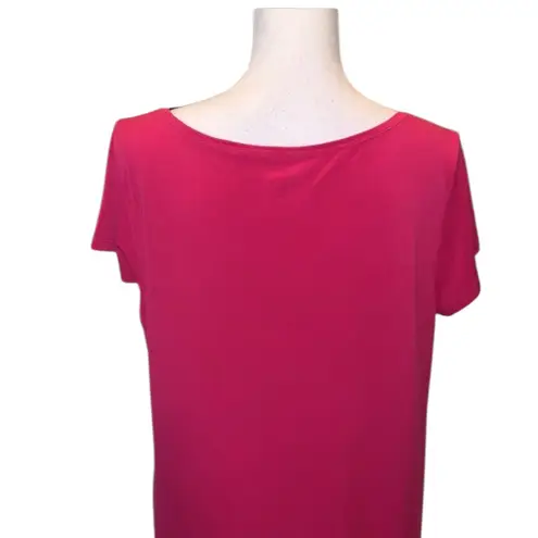 White Stag pink short sleeve shirt dress dress stretchy casual midi