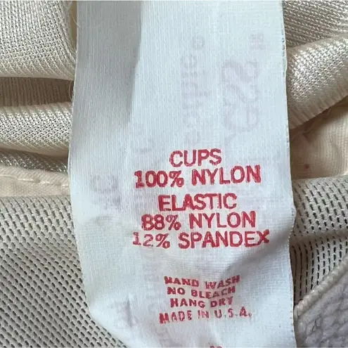 Vintage Cream Lace Backless by Young Smoothie Underwire Convertible Bra size 34C