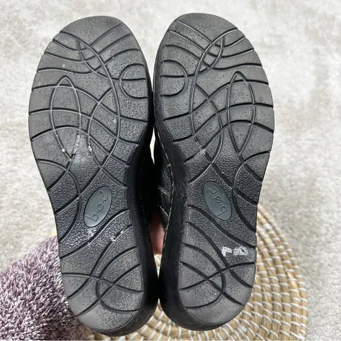 b.o.c Women’s Leather Mule Clogs Sandals Slip On Comfort Pilgrim in Black Size 9