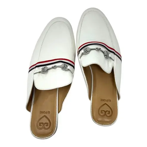 G/FORE Women’s Leather Horsebit Loafers White Slip