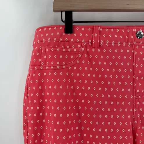 Rafaella Comfort Pants SZ 18 Knit Twill Calypso Coral NWT Skinny Ankle Stretch