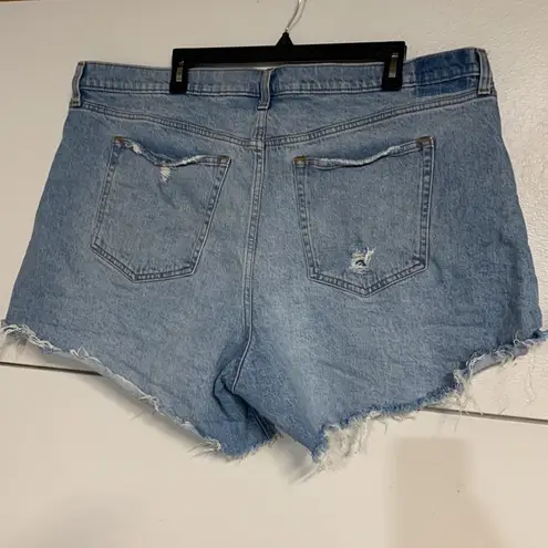 Abercrombie & Fitch  90S BAGGY SHORT LOW RISE JEAN DENIM RISE CURVE LOVE 35/20 thumbnail 4