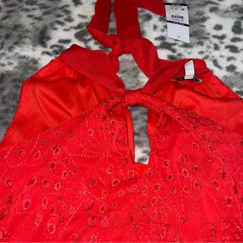 Sofia Jeans by Sofia Vergara Halter Top Red Size 3X