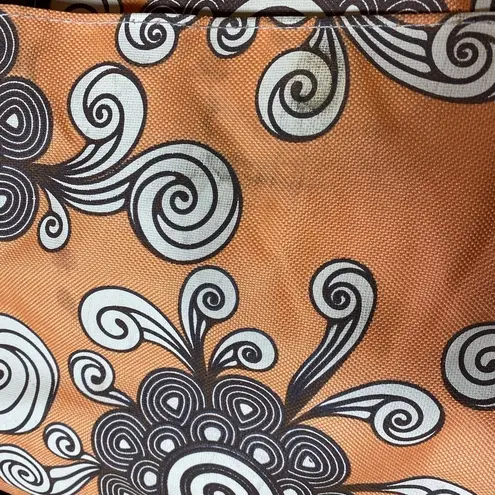 House of Botori orange and brown big bag shoulder bag purse duffle bag baby bag