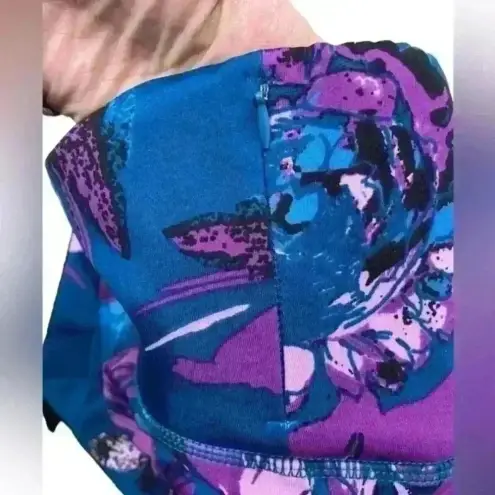 Kay Unger  Tropical Floral‎ Print Tummy Control High Waisted Pull On Size Medium