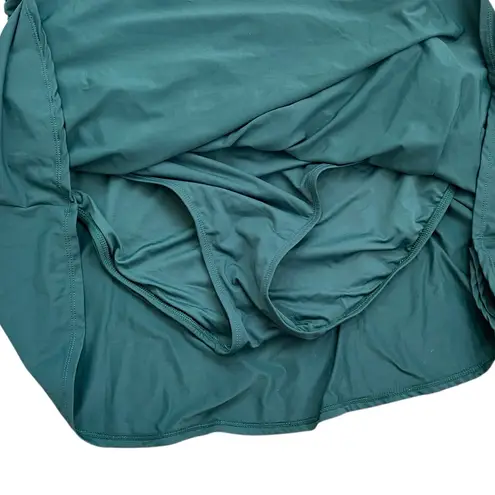 Anne cole Teal Ruched Swim Dress