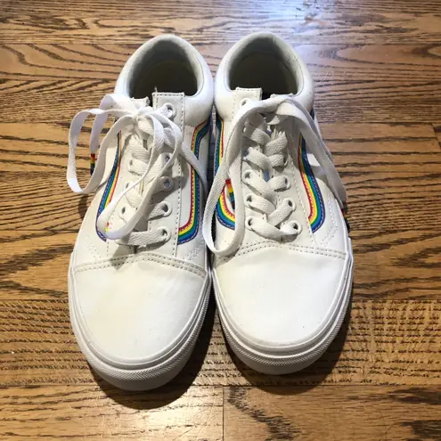 Vans Old Skool Shoe Sneaker Low top White Rainbow Pride