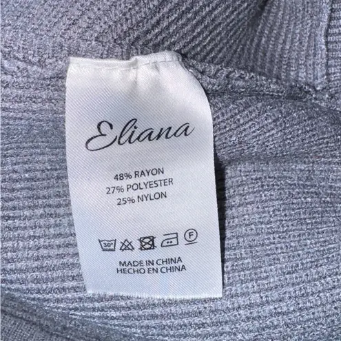 Eliana Baggy Cozy Long Sleeve Sweater With Unique Neck Size Large