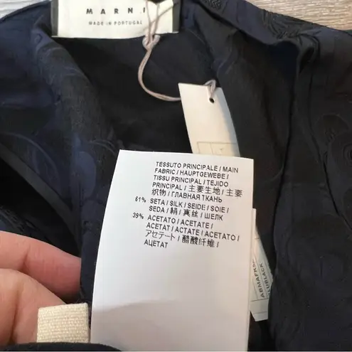 NWT Marni blue floral jacquard patterned shift dress sz 40