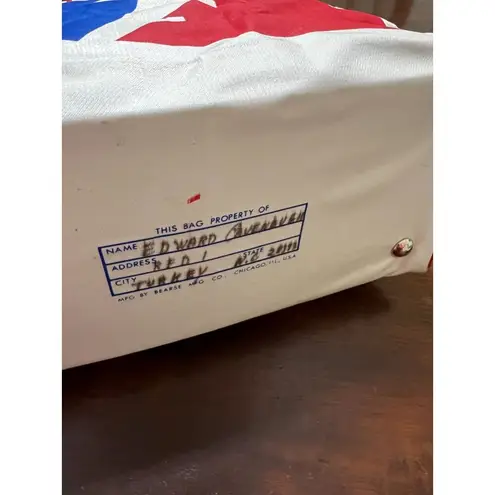 Land O Lakes Butter Tote Bag Live It Up Northwest Orient 747 Zipper Closure Red