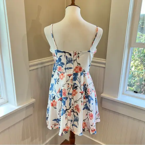 Floral Print Wrap Dress