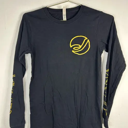 Juliana Bicycles Santa Cruz XS Long Sleeve Shirt Black Gold MTB Graphic Tee