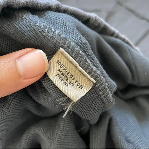 Grunge Flare Pants cotton nepal check womens Gray small witchy dark patchwork