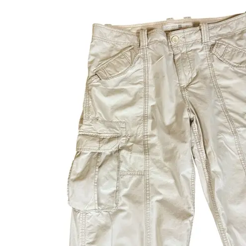 Gap Rare  Baggy Women’s Size 12 Beige Cargo Pants Skater Zip Flare Gorpcore Flaw