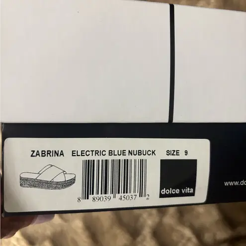 DV by Dolce Vita Women's Zabrina Espadrille Sandal electric blue Size 9