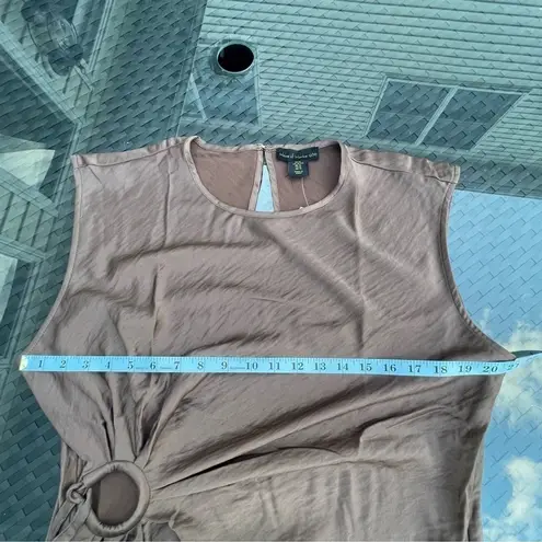 HOUSE of Harlow 1960 x REVOLVE Beige brown satin long keyhole maxi dress Sz XL