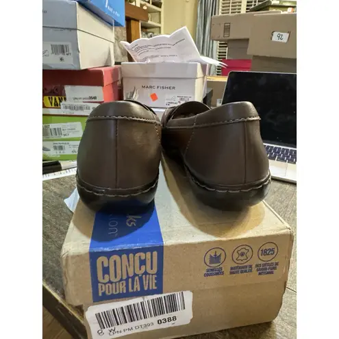 Clark Collection Women's Ashland Bubble Brown Leather Loafers Size 8 Tassels