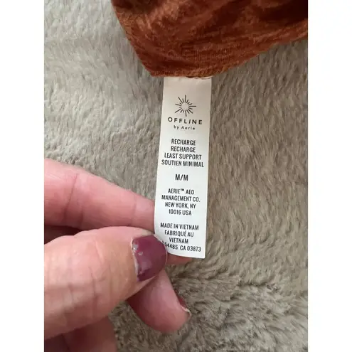 Offline By Aerie Recharge Tank Top M/M Rust Orange Heathered Lightweight Size M