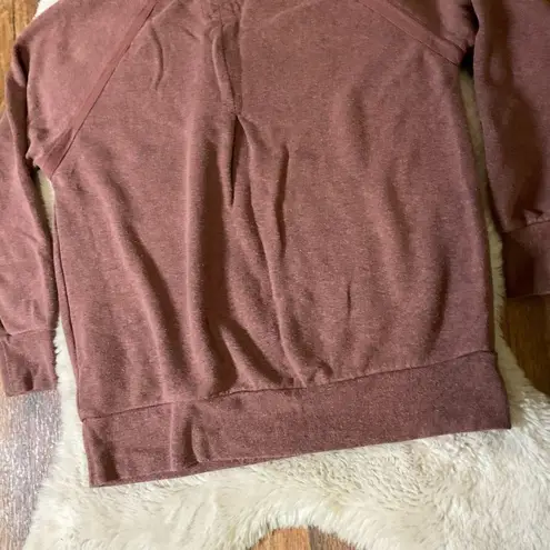 prAna  Cozy Up Burnt Orange Sweatshirt Hemp Blend Womens Medium