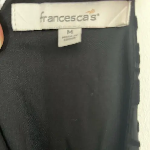 Francesca’s Black Floral Velvet Burnout High Low Keyhole Back Goth Whimsigoth Size M