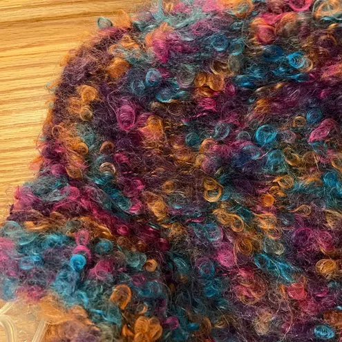 Vintage 1990s Compagnie Internationale Express Handknitted Curly Mohair Sweater Pink