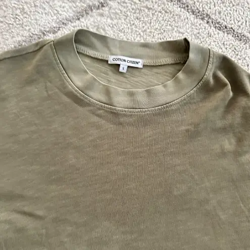 Cotton Citizen Olive Green Tie-Dye Crop Top & Bike Shorts Set Sz S