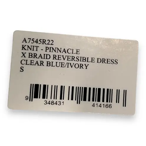 Dion Lee L94606 Blue Crisscross Braid Reversible Ribbed Sweater Dress Size S/4