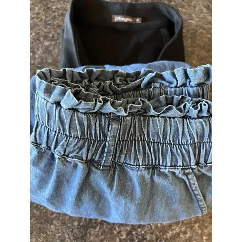 Cleobella Rena Blue Denim Jogger Jeans Size Small ( No Toe Belt )