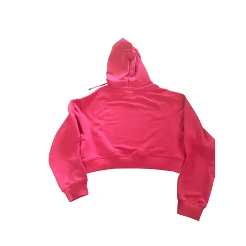 AS Revival Womens Crop Hoodie Medium Drawstring Pink Casual Athleisure NWT