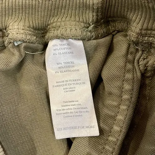 Faherty Traveler Pant Dark Olive Drawstring Womens Size XS MSRP $148