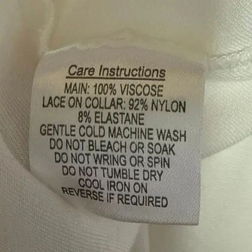 Black Friday White Lace Collar Short Sleeve Button Up Shirt Blouse Crop Top 16