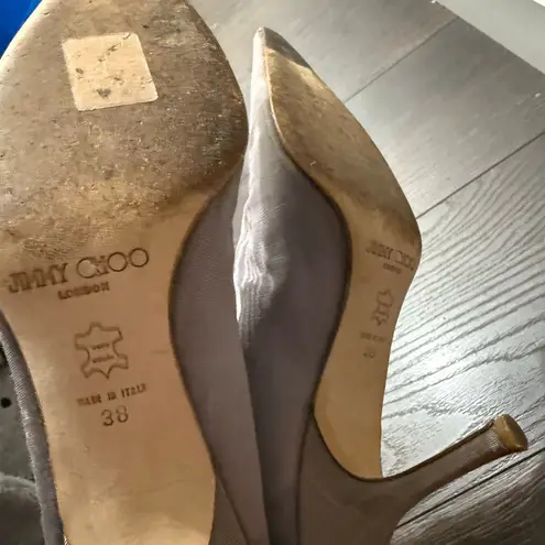 Jimmy Choo Women’s 38 Gray Moire Boots