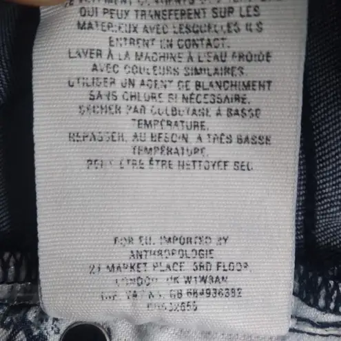 Pilcro and the Letterpress J755 GUC $149 Anthro Pilcro/Letterpress Script High Rise Frayed Hem 29