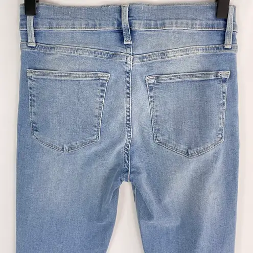 Frame New Le High Skinny Jeans High Rise Raw Edge Stretch Denim Europa