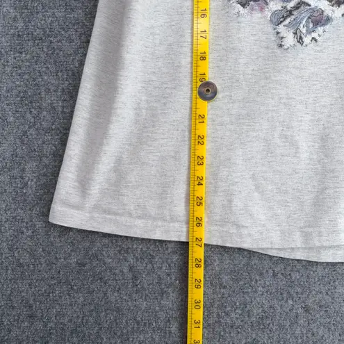 Anvil Eureka Springs Graphic T Shirt Womens Large Gray Purple Waterfall 1991