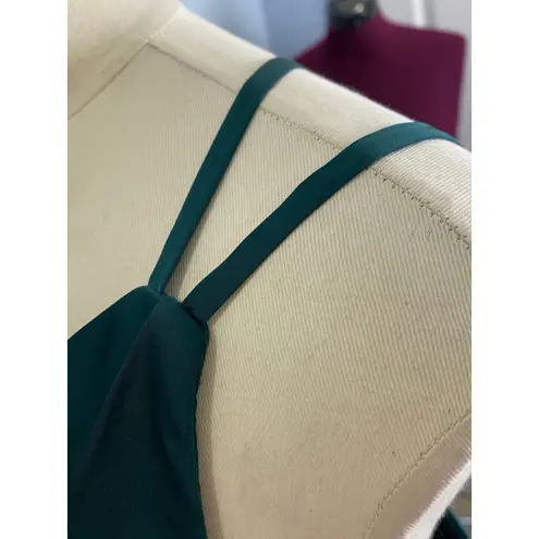 Azazie One Shoulder Emerald Green Formal Gown Bridesmaid Dress Size C