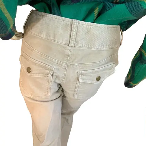 London Jean Y2K BEIGE "CHINO STRETCH THE KATE FIT" CORDUROY BOOT CUT PANTS (4)