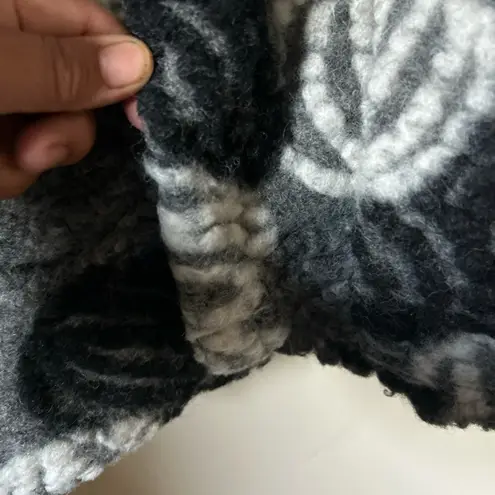 Vintage Unbranded Women’s Grey Black White Long Sleeve Lined Coat L/XL Gray Size L