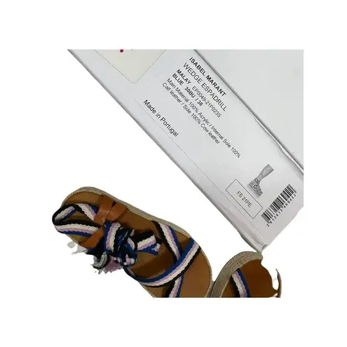 Isabel Marant Woven Wrap Strap Espadrille Sandals size 8