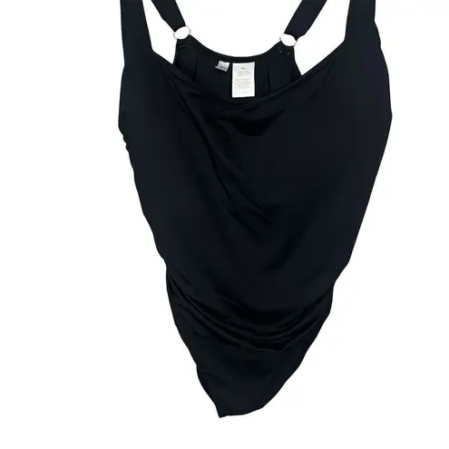 Anne cole Women's Plus 18W Black Square Neck One Piece Swimsuit