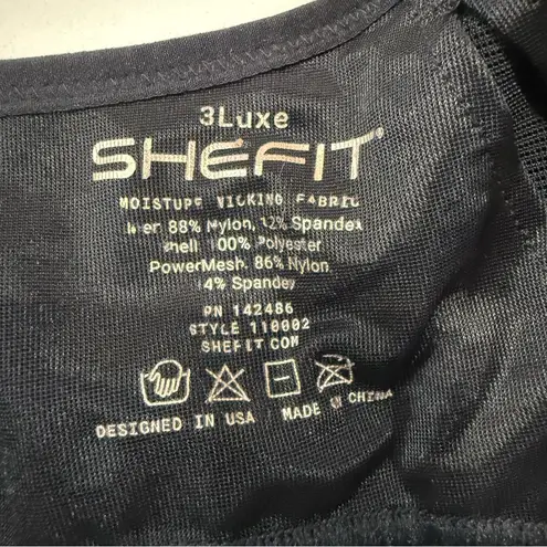 SHEFIT Ultimate Padded Adjustable Sports Bra Women’s 3Luxe Black High Impact Gym Size undefined