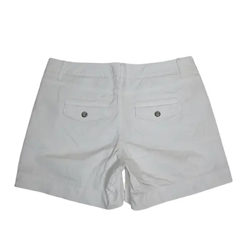 White House | Black Market  Womens 4 Cotton Blend Stud Embellished Shorts in White