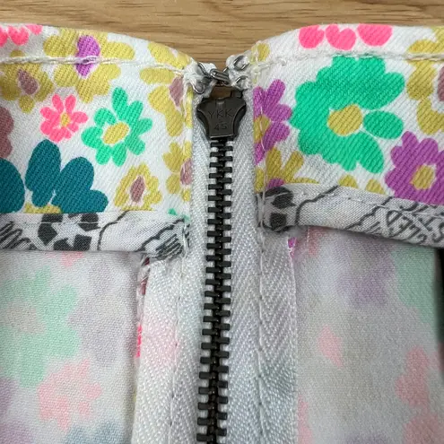 Wild Fable  Women's Notch Front Floral Print Jean Mini Skirt - Size 6 - NWT