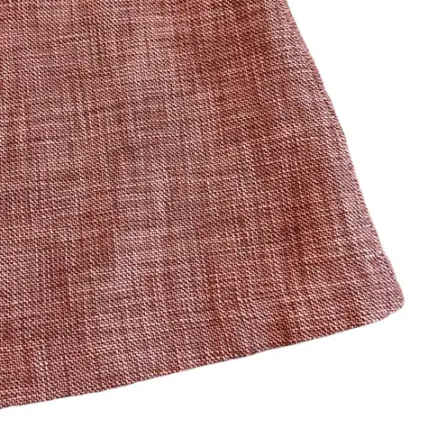 Wilfred  Aritzia Tweed Mini Skirt Coral Cotton Fully Lined Size Small Women's