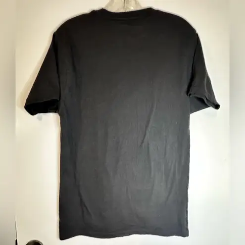 Holiday Time Party Animal Pug Dog Christmas Lights Santa Graphic T-shirt Black S