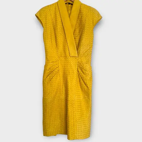 Bottega Veneta Vintage Intrecciato Leather Dress – Size IT 42