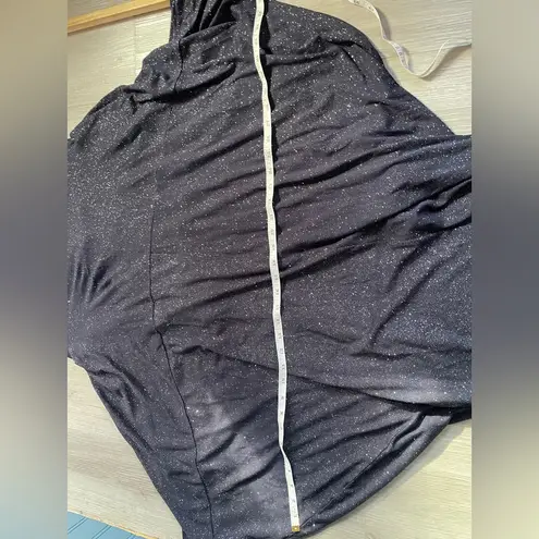 Chaser  Sparkly Navy Oversized Cardigan Cape – Size Medium (NWT)