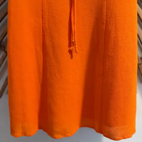 Reformation Women’s The Sea Orange Spaghetti Strap Mini Dress Double Tie 🧡 Size 0