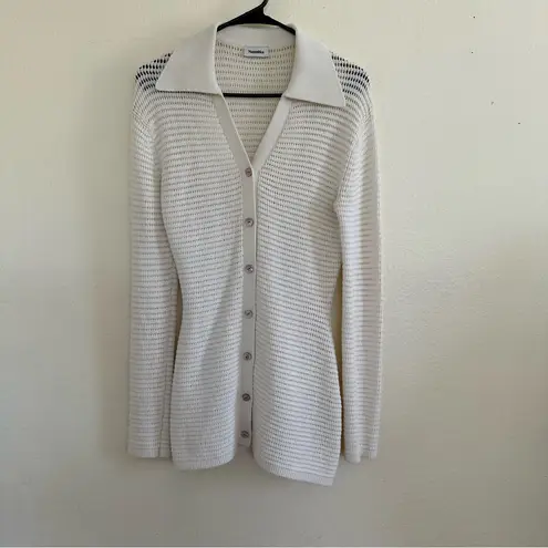 Nanushka Evelyn Knit Collared Cardigan, S