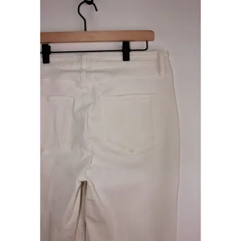 Paige Womens Jeans White Margot Skinny Denim High Rise Ankle Light Wash Size 31